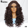 Curly Lace Front Synthetic Wig, 24 Inch (61 cm), 13×4.5×1 Lace, Black Brown Blonde Ginger Orange Burgundy