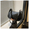 Women's Patent PU Leather Shoulder Bag - Korean Style Hobo Zipper Handbag for Everyday Commuting