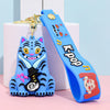 New KPOP Demon Hunters Keychain, Tiger Character PVC Figure Keychain, Cute Harajuku Style Key Ring for Kids & Fans Halloween