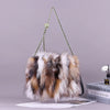 Real Fox Fur Messenger Bag - Fluffy Plush Minaudiere Evening Clutch, Vintage Camouflage Warm Handbag (7 Colors)