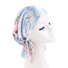 Satin Pre-Tied Turban Headband Paisley Print Soft Flexible One-Size Headscarf Chemo Cap Ladies Head Wrap Bandana