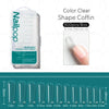 600-Piece Full Cover False Nail Tips Acrylic Nail Capsules Clear Semi-Matte Stiletto Coffin Almond Square Oval