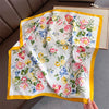 Polyester Satin-Look Square Scarf 70 x 70 cm (27.6 x 27.6 in), Cat Print Headscarf, Neck Wrap, Bandana for Women