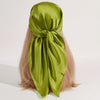 Solid 90cm (35.4in) Square Hijab Bandana – Silk-Feel Polyester Headscarf, Hip-Hop Neckerchief & Windproof Shawl for Women
