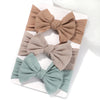 3-Pack Baby Girl Headband Set – Knitted Bow Knot Turban Hairbands for Newborns & Toddlers