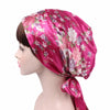 Satin Night Cap with Bow – Long-Tail Hair Bonnet & Chemo Headscarf Wrap for Women