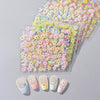 3D Floral Nail Stickers Cherry Blossom Rose Daisy Heart Manicure Decals 20/30/60/70/90 pcs 5.5×6 cm (2.17×2.36 in)