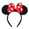 Disney Mickey Mouse Sequin Ears Headband with Bow - Halloween Party Cosplay Hairband for Women & Kids