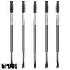3/5-Piece Eye Makeup Brush Set Eyebrow Brushes Lash Comb Lash Separator with Mini Trimmer Scissors for Women