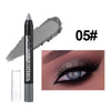 Smoky Dark Green Metallic Glitter Eyeshadow Stick Waterproof Pearlescent Eye Pencil Highlighter