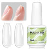 Builder Nail Gel 4 Colors — Base Coat & Strengthener, Extension Gel & Rhinestone Glue, Brush-in-Bottle 15ml (0.51 fl oz)