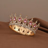 Crystal Baroque Princess Tiara – Round Rhinestone Bridal Pageant Crown