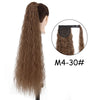 34-Inch (86 cm) Clip-In Synthetic Ponytail Hair Extension — Blonde Wrap-Around Long Straight Hairpiece
