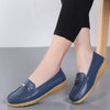 Patent Leather Women's Slip-On Loafers - Comfort Flats Moccasins, Spring/Autumn, EU 35-47