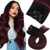 Moresoo Brazilian Remy Clip-In Human Hair Extensions – Straight 5PC or 7PC Set, 10–24 in (25–61 cm)