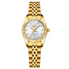 CHENXI Women's Gold Stainless Steel Quartz Watch – Small 26mm (1.02 in) Round Dial Dress Bracelet Wristwatch