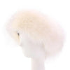 Faux Fox Fur Winter Headband - Soft Warm Ear Warmer Hair Band for Women & Men