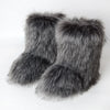 Women's Faux Fur Mid-Calf Snow Boots - Fluffy Plush Winter Warm Flat Outdoor Fashion Boots