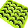 10 Pairs 3D Faux Mink 25mm Wispy Fluffy Volume Strip False Eyelashes Dramatic Cat Eye