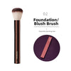 Retractable Hourglass-Style Makeup Brush - Multi-Purpose Synthetic Brush for Foundation, Concealer, Powder, Bronzer, Blush, Eyeshadow, Eyeliner