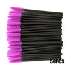 50/100-Pack Disposable Eyelash & Eyebrow Brushes - Soft Mascara Wands Spoolies for Lashes & Brows