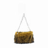 Faux Fur Underarm Shoulder Bag with Chain Strap – Plush Winter Clutch for Women, Evening & Party