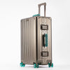 Aluminum-Magnesium Alloy Suitcase 20/24/29-Inch | 360° Spinner Wheels, TSA Lock & Leather Handle