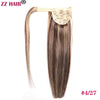 ZZHAIR 100% Human Remy Clip-In Wrap-Around Ponytail 16-26 in (40-66 cm) 140g Machine-Made Straight
