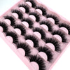10 Pairs 3D Faux Mink 25mm Wispy Fluffy Volume Strip False Eyelashes Dramatic Cat Eye