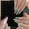 3 or 6 Sheets White Christmas Nail Stickers Self-Adhesive Snowflake Santa Tree Nail Decals for Winter DIY Manicure