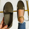 Women's Casual Slip-On Suede Loafers — Non-Slip Flat Round Toe for Spring & Autumn