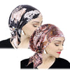 Satin Pre-Tied Turban Headband Paisley Print Soft Flexible One-Size Headscarf Chemo Cap Ladies Head Wrap Bandana