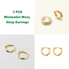 Minimalist Gold-Plated Circle Hoop Earrings for Women — Classic Geometric Fashion Jewelry