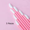 Disposable Lip Brushes 5/50/100 Pack – Lipstick & Lip Gloss Applicators, Synthetic Makeup Wands