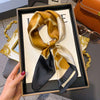 Luxury Silk-Feel 70cm (27.6in) Square Satin Scarf for Women — Neck Tie, Hair Bandana & Headkerchief