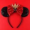 Disney Mickey Mouse Sequin Ears Headband with Bow - Halloween Party Cosplay Hairband for Women & Kids