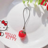 Red Strawberry & Tomato Resin Keychain Charm - Cute Fruit Pendant for Phone Case or Bag | Gift for Women & Girls