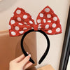 Disney Mickey Mouse Bow Headband for Girls, Cute Kids Hair Accessory for Parties & Everyday