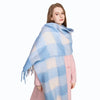 Luxury Cashmere-Blend Winter Scarf for Women – Thick Warm Shawl with Tassels, Soft Fluffy Solid & Plaid