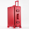 Aluminum-Magnesium Alloy Suitcase 20/24/29-Inch | 360° Spinner Wheels, TSA Lock & Leather Handle