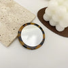 Mini Round Acetate Pocket Mirror 2.4 in (6.2 cm) Zebra Pattern Portable Travel Makeup Mirror