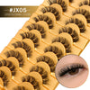 3D Faux Mink Wispy Cat-Eye False Eyelashes – 10 Pairs, Layered Natural-Look Lashes (15–20 mm / 0.59–0.79 in)