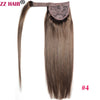 ZZHAIR 100% Human Remy Clip-In Wrap-Around Ponytail 16-26 in (40-66 cm) 140g Machine-Made Straight