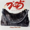 Real Mink Fur Shoulder Bag Luxury Women's Fur Crossbody Handbag