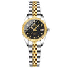 CHENXI Women's Gold Stainless Steel Quartz Watch – Small 26mm (1.02 in) Round Dial Dress Bracelet Wristwatch