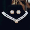 3-Piece Layered Pearl Necklace & Earring Set – Bridal Wedding Jewelry, Elegant Multi-Purpose Accessories