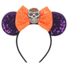 Disney Lilo & Stitch Mickey Mouse Ears Headband, Sequined 5-inch (12.7 cm) Bow Hairband for Women, Girls & Kids