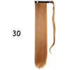 Wrap-Around Clip-In Ponytail Hair Extension 22-34 in (56-86 cm) Long Straight Heat-Resistant Synthetic Blonde Brown