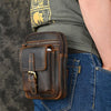 Genuine Cowhide Leather Men's Waist Pack – Fashion Waist Pouch & Crossbody Phone Bag