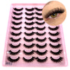 20 Pairs 3D Mink-Effect False Eyelashes Natural Long Full Strip Lashes (10–15 mm / 0.4–0.6 in) DIY Makeup Kit
